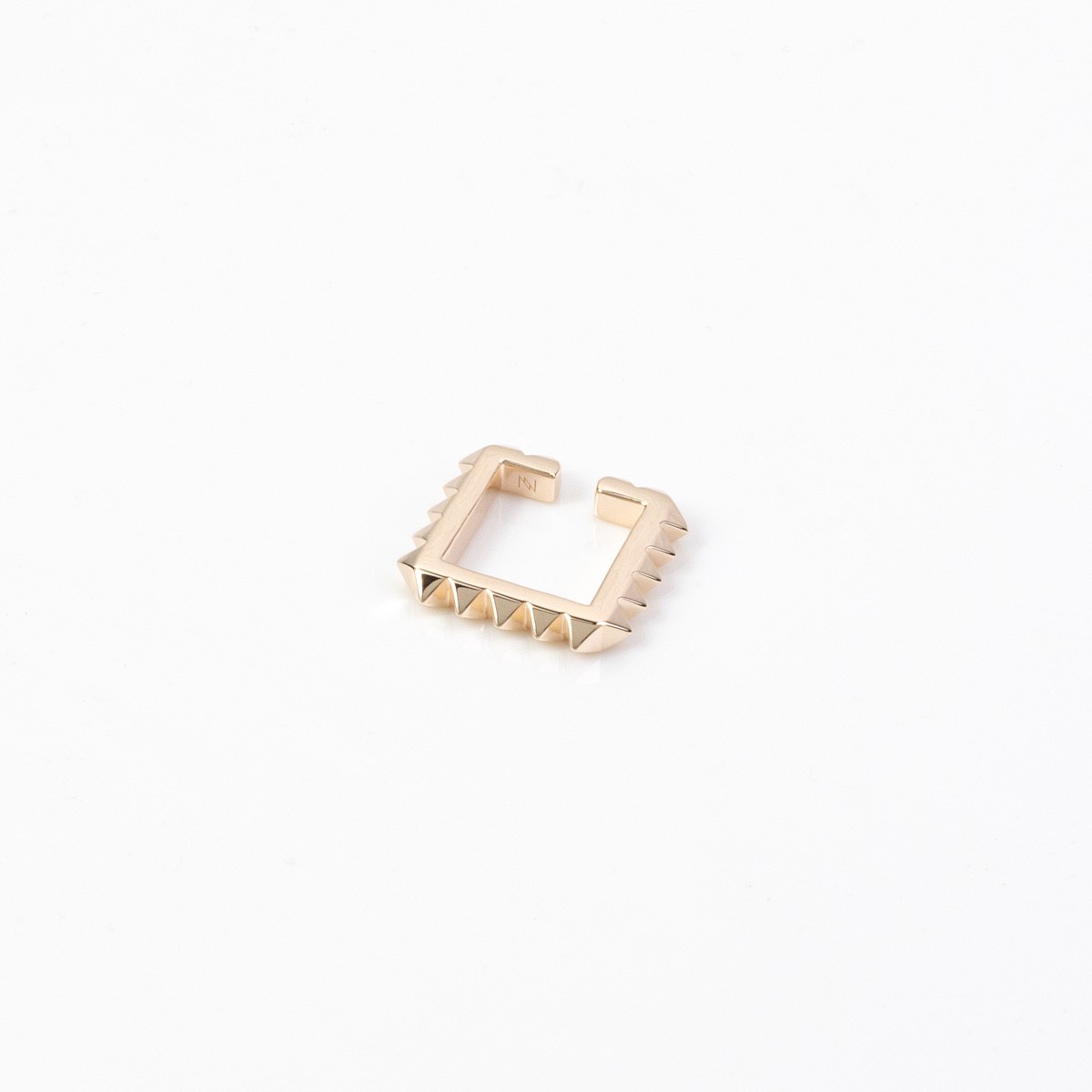 SQUARE MINI STUDS EAR CUFF【K10 YellowGold】 - ELRINA
