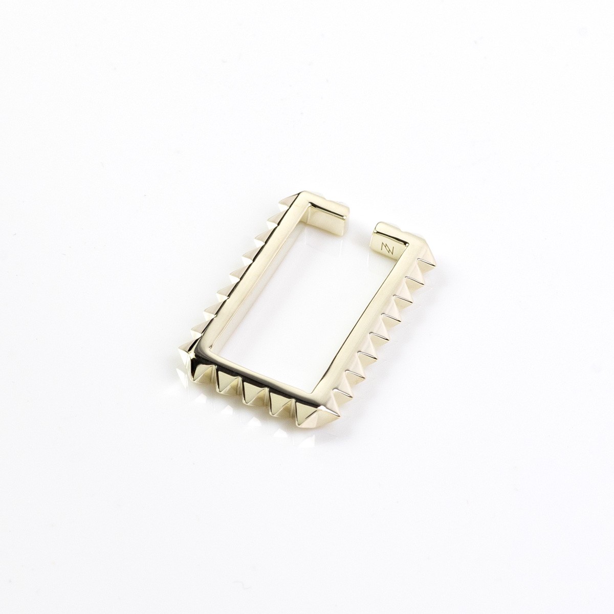 STONE HENgE/送料込み/関税込み U0140 14K single ear cuff 2402EC002 / Layer chain stone line Ear Cuff（Sil